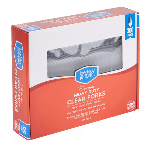 Berkley Jensen Premium Plastic Forks, 300 ct.